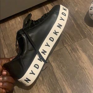 Leather dkny sneaker...new good condition